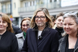 Magdalena Biejat i aktywistki aborcyjne