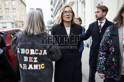 Magdalena Biejat i aktywistki aborcyjne