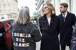 Magdalena Biejat i aktywistki aborcyjne