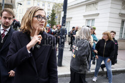 Magdalena Biejat i aktywistki aborcyjne