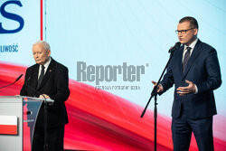 Konferencja PiS na zakończenie kampanii wyborczej