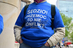 Protest przed siedzibą Komisji Europejskiej