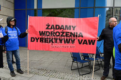 Protest przed siedzibą Komisji Europejskiej