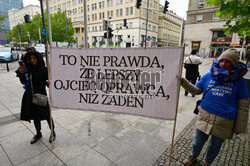 Protest przed siedzibą Komisji Europejskiej