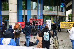 Protest przed siedzibą Komisji Europejskiej