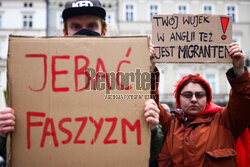 Antyimigrancka pikieta Młodzieży Wszechpolskiej