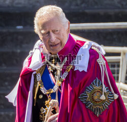 Król Karol III w Opactwie Westminsterskim