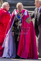 Król Karol III w Opactwie Westminsterskim