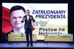 Finał kampanii Szymona Hołowni
