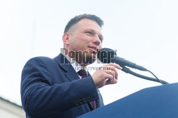 Sławomir Mentzen w Oświęcimiu