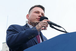 Sławomir Mentzen w Oświęcimiu
