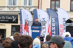 Sławomir Mentzen w Oświęcimiu