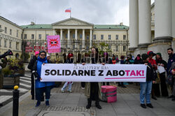 Demonstracja solidarnościowa z przychodnią aborcyjną Abotak