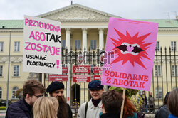 Demonstracja solidarnościowa z przychodnią aborcyjną Abotak