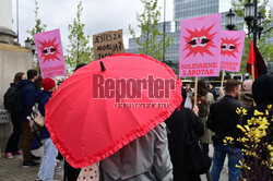 Demonstracja solidarnościowa z przychodnią aborcyjną Abotak