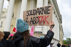 Demonstracja solidarnościowa z przychodnią aborcyjną Abotak