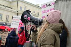 Demonstracja solidarnościowa z przychodnią aborcyjną Abotak