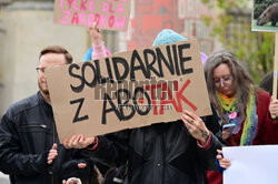 Demonstracja solidarnościowa z przychodnią aborcyjną Abotak