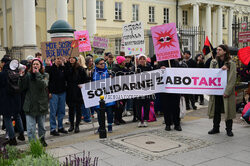 Demonstracja solidarnościowa z przychodnią aborcyjną Abotak