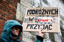 Antyimigrancka pikieta Młodzieży Wszechpolskiej