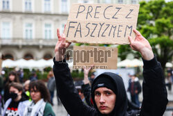 Antyimigrancka pikieta Młodzieży Wszechpolskiej