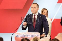 Wieczór wyborczy Karola Nawrockiego