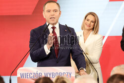 Wieczór wyborczy Karola Nawrockiego