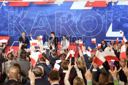 Wieczór wyborczy Karola Nawrockiego