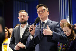 Wieczór wyborczy Szymona Hołowni