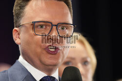 Wieczór wyborczy Szymona Hołowni