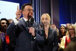 Wieczór wyborczy Szymona Hołowni