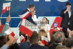 Wieczór wyborczy Karola Nawrockiego