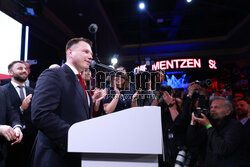 Wieczór wyborczy Sławomira Mentzena