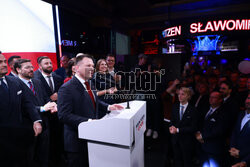 Wieczór wyborczy Sławomira Mentzena