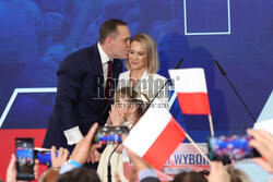 Wieczór wyborczy Karola Nawrockiego
