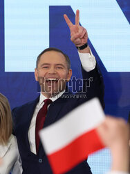 Wieczór wyborczy Karola Nawrockiego