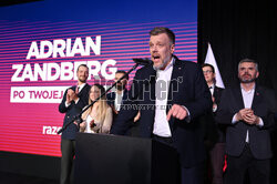 Wieczór wyborczy Adriana Zandberga