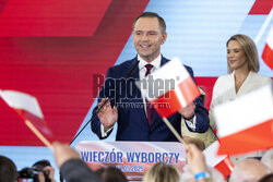 Wieczór wyborczy Karola Nawrockiego