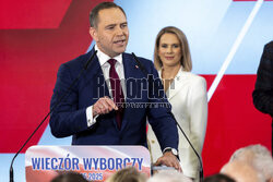 Wieczór wyborczy Karola Nawrockiego