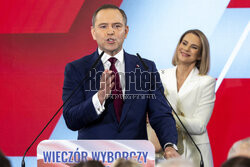 Wieczór wyborczy Karola Nawrockiego