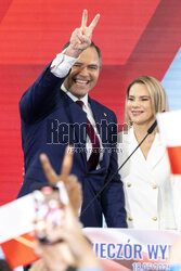 Wieczór wyborczy Karola Nawrockiego