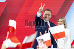 Wieczór wyborczy Karola Nawrockiego