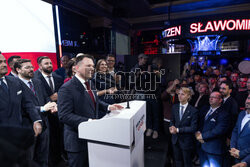 Wieczór wyborczy Sławomira Mentzena
