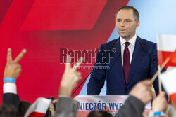 Wieczór wyborczy Karola Nawrockiego