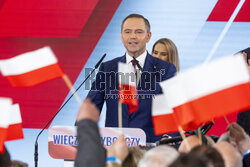 Wieczór wyborczy Karola Nawrockiego
