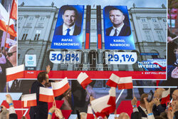 Wieczór wyborczy Karola Nawrockiego