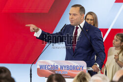Wieczór wyborczy Karola Nawrockiego