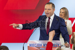 Wieczór wyborczy Karola Nawrockiego