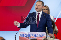 Wieczór wyborczy Karola Nawrockiego