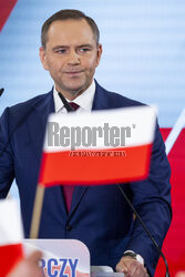 Wieczór wyborczy Karola Nawrockiego